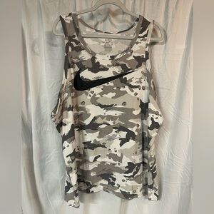Nike Men’s Camo Tank Top - Black and White, 2XL